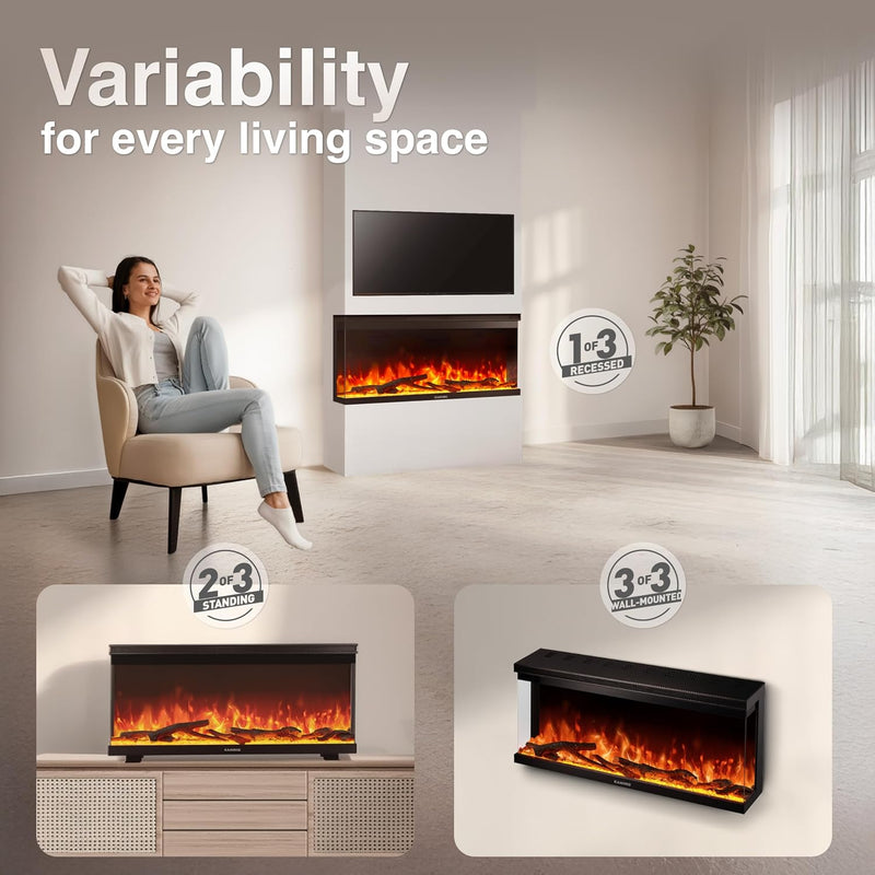 Lea Pro 60 Electric Fire with Heater
