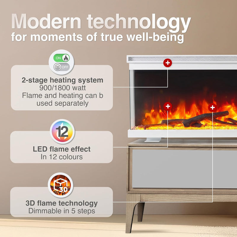 Lea Pro 60 Electric Fire with Heater
