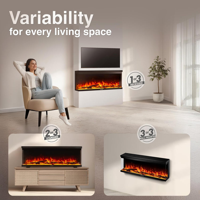 Lea Pro 60 Electric Fire with Heater