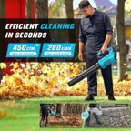 Leaf Blower 20V Cordless Blowers with 2x4.0ah Battery