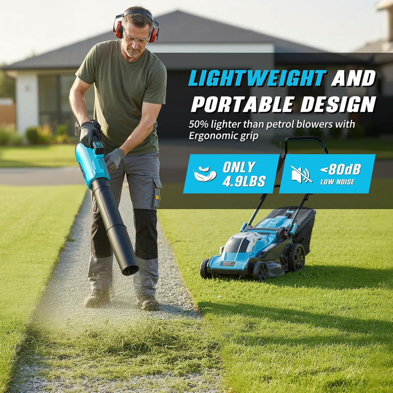 Leaf Blower 20V Cordless Blowers with 2x4.0ah Battery
