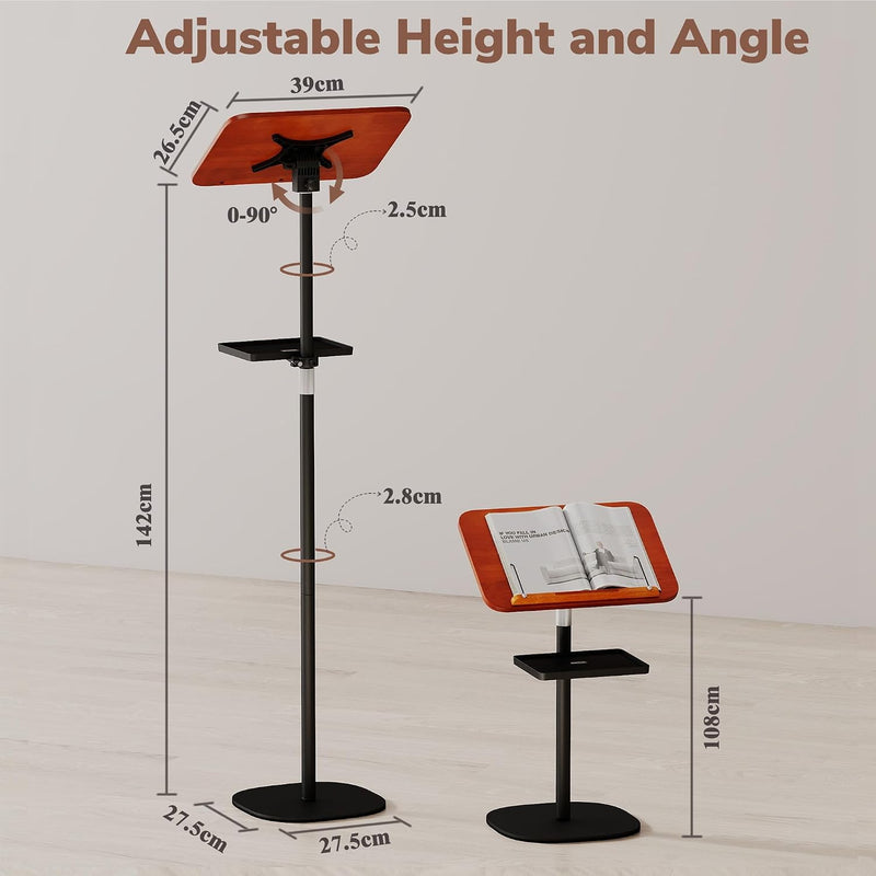 Lectern Podium Stand Adjustable 45119CM Portable Standing Desk