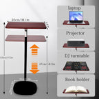 Lectern Podium Stand Adjustable 45119CM Portable Standing Desk