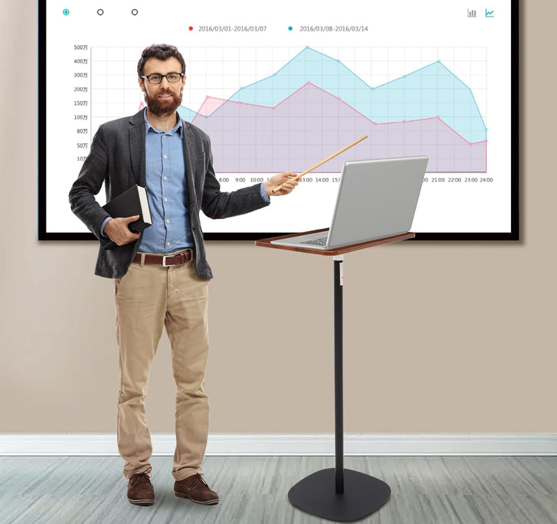 Lectern Podium Stand Adjustable 45119CM Portable Standing Desk