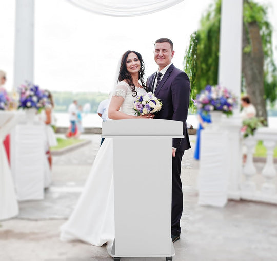 Lecterns Podiums Portable Mobile Wood Lectern Reception Desk