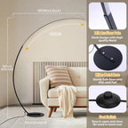 LED Arc Floor Lamp Dimmable Modern Standing