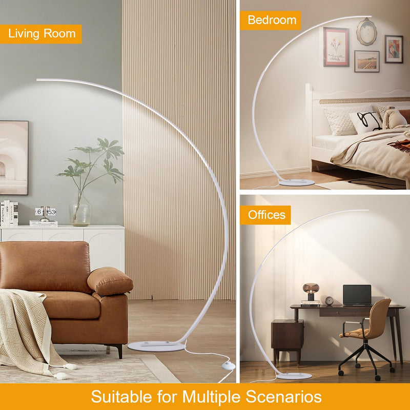 LED Arc Floor Lamp Dimmable Modern Standing