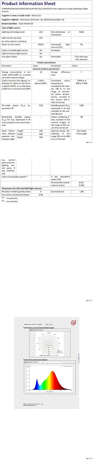 LED Bathroom Vanity Light Fixture 12W 60CM Cabinet