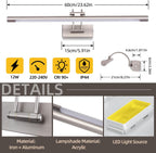 LED Bathroom Vanity Light Fixture 12W 60CM Cabinet