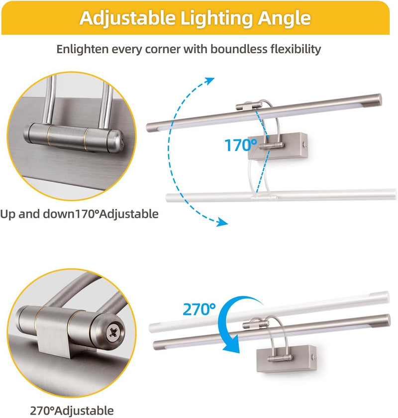 LED Bathroom Vanity Light Fixture 12W 60CM Cabinet