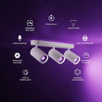 LED Ceiling Bar 4-Light Rotatable Wifi App
