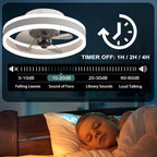 LED Ceiling Fans with Lights Reversible Remote 6