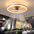 LED Ceiling Fans with Lights Reversible Remote 6
