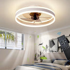 LED Ceiling Fans with Lights Reversible Remote 6