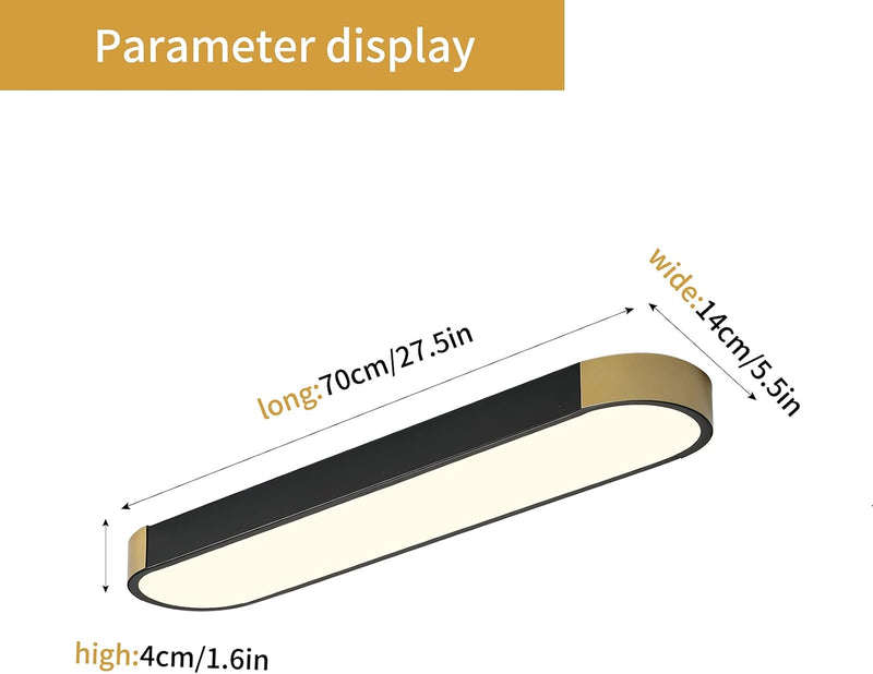 LED Ceiling Light 100CM Ultra-Slim Dimmable Linear Lamp