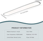 LED Ceiling Light 100CM Ultra-Slim Dimmable Linear Lamp