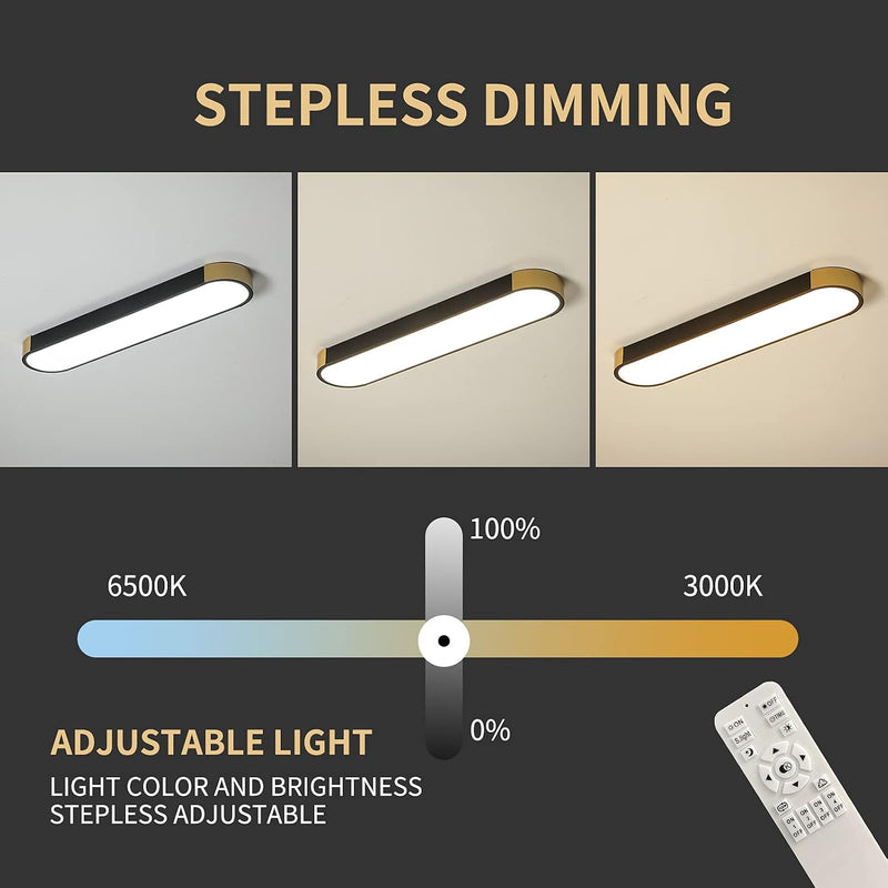 LED Ceiling Light 100CM Ultra-Slim Dimmable Linear Lamp