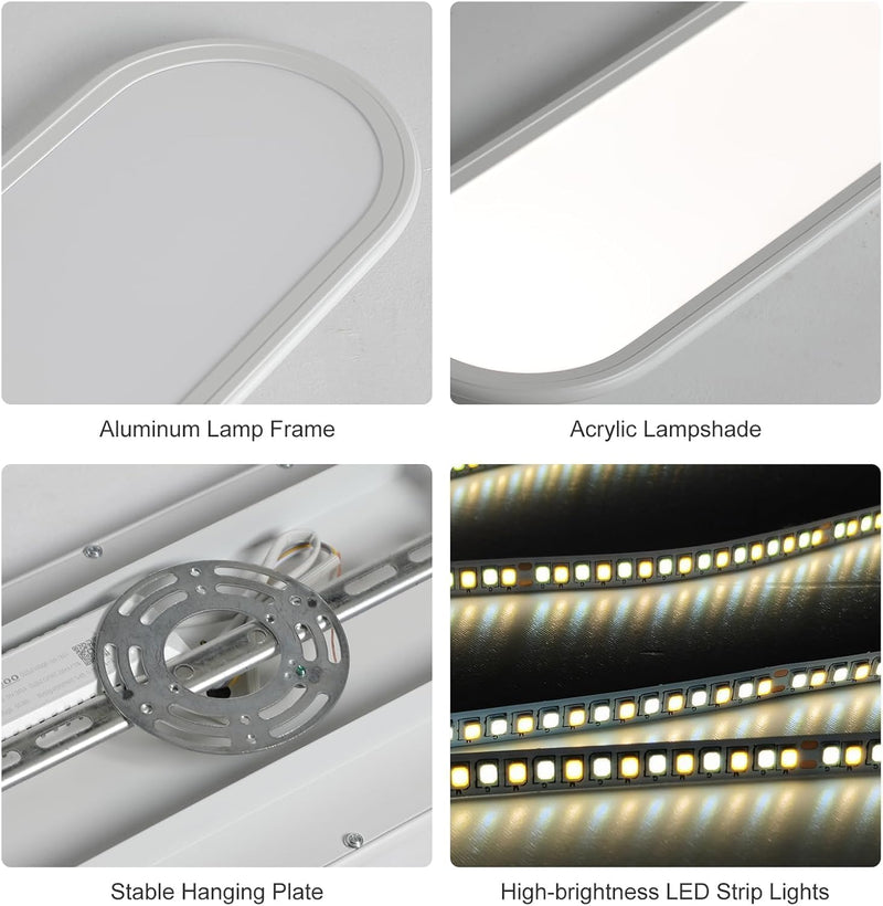 LED Ceiling Light 100CM Ultra-Slim Dimmable Linear Lamp