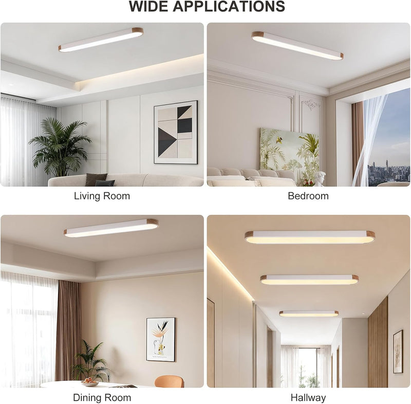 LED Ceiling Light 100CM Ultra-Slim Dimmable Linear Lamp