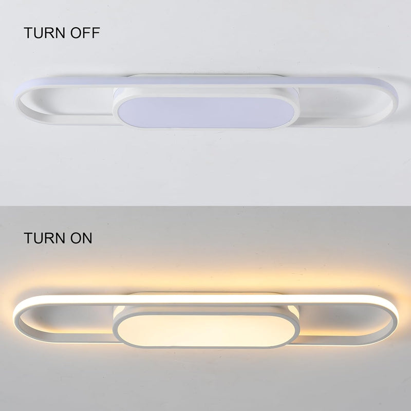 LED Ceiling Light 110CM Dimmable Oval Linear Flush