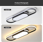 LED Ceiling Light 110CM Dimmable Oval Linear Flush