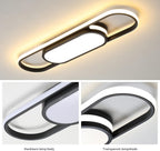 LED Ceiling Light 110CM Dimmable Oval Linear Flush