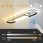 LED Ceiling Light 110CM Dimmable Oval Linear Flush