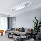 LED Ceiling Light 110CM Dimmable Oval Linear Flush
