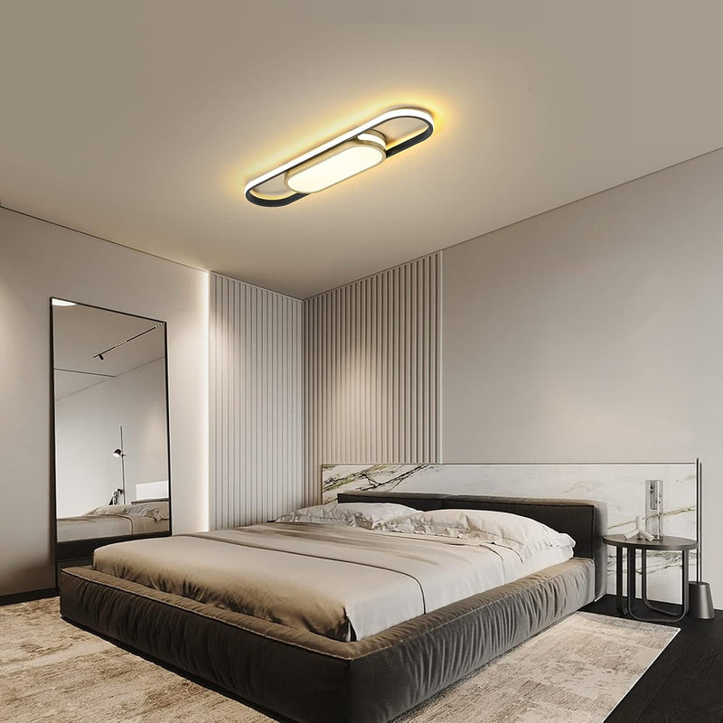 LED Ceiling Light 110CM Dimmable Oval Linear Flush