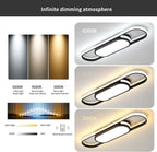 LED Ceiling Light 110CM Dimmable Oval Linear Flush