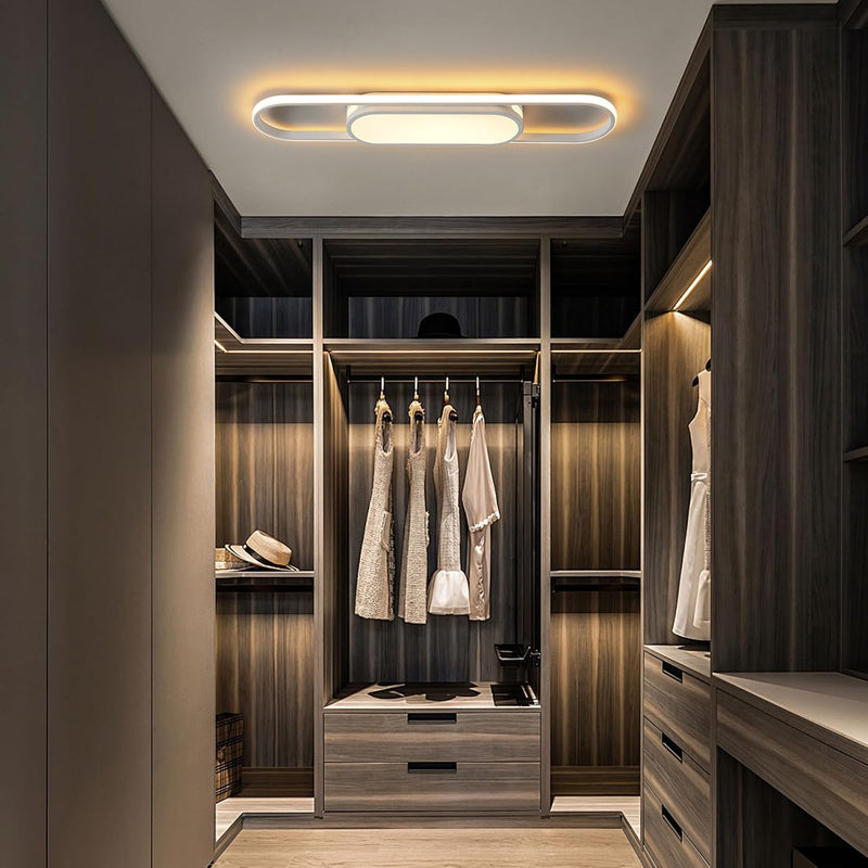 LED Ceiling Light 110CM Dimmable Oval Linear Flush