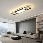 LED Ceiling Light 110CM Dimmable Oval Linear Flush