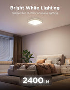 LED Ceiling Light 2400lm Smart Rgbic Lights Round