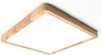 LED Ceiling Light 24W Wood Grain Flat Round