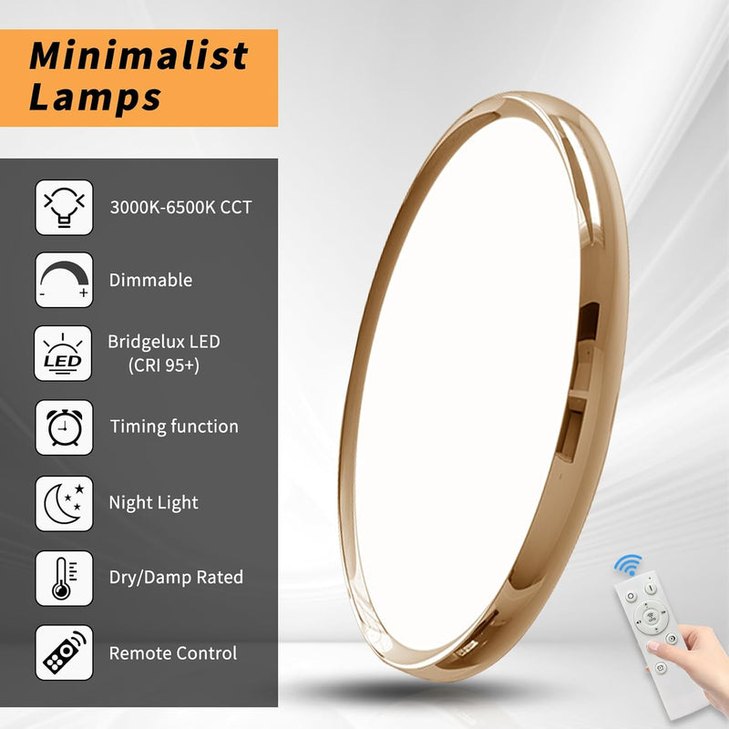 LED Ceiling Light 3000K 4500K 6500K Dimmable