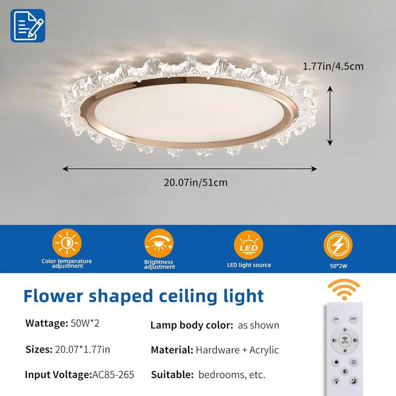 LED Ceiling Light 3000K 4500K 6500K Dimmable