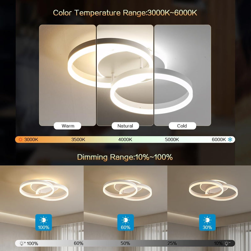 LED Ceiling Light 36W for Living Room 50CM