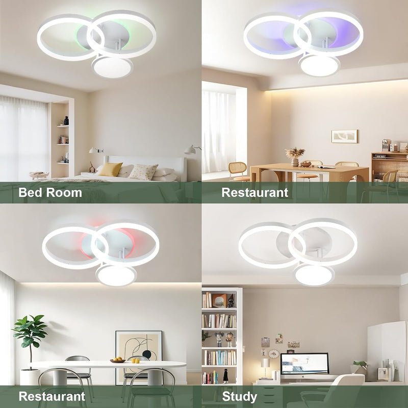 LED Ceiling Light 45W 3771lm Lights for Bedroom