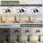LED Ceiling Light 45W 3771lm Lights for Bedroom
