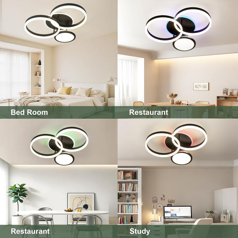 LED Ceiling Light 45W 3771lm Lights for Bedroom