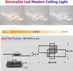 LED Ceiling Light 45W Modern Dimmable Lighting