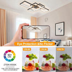 LED Ceiling Light 45W Modern Dimmable Lighting