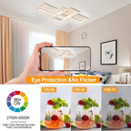 LED Ceiling Light 45W Modern Dimmable Lighting