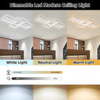 LED Ceiling Light 45W Modern Dimmable Lighting