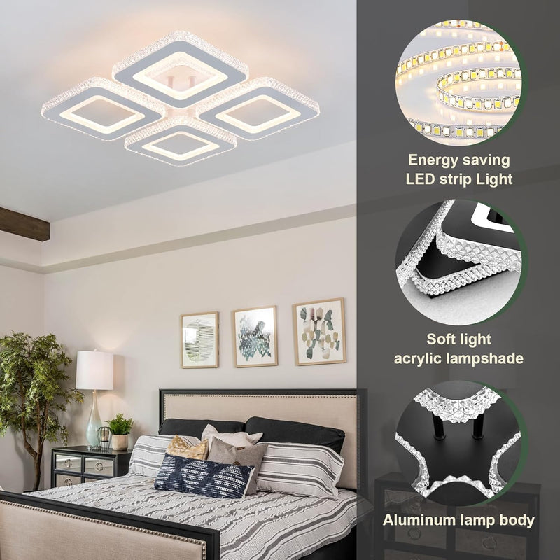50W LED Ceiling Light 3606lm Dimmable Lights