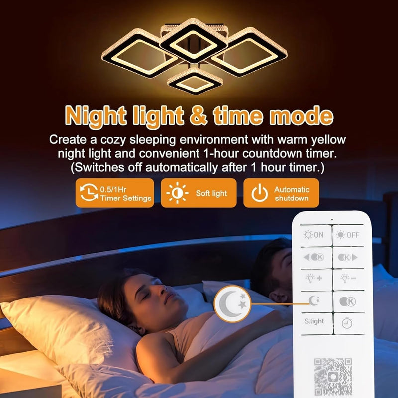 50W LED Ceiling Light 3606lm Dimmable Lights