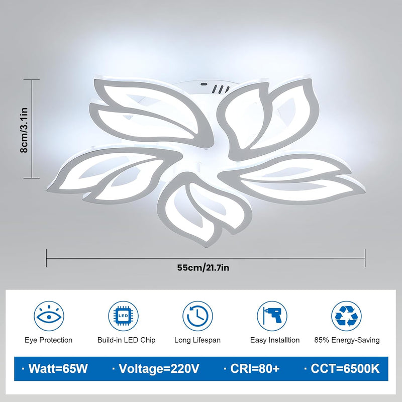 LED Ceiling Light 60W 5400lm Modern Design Lighting
