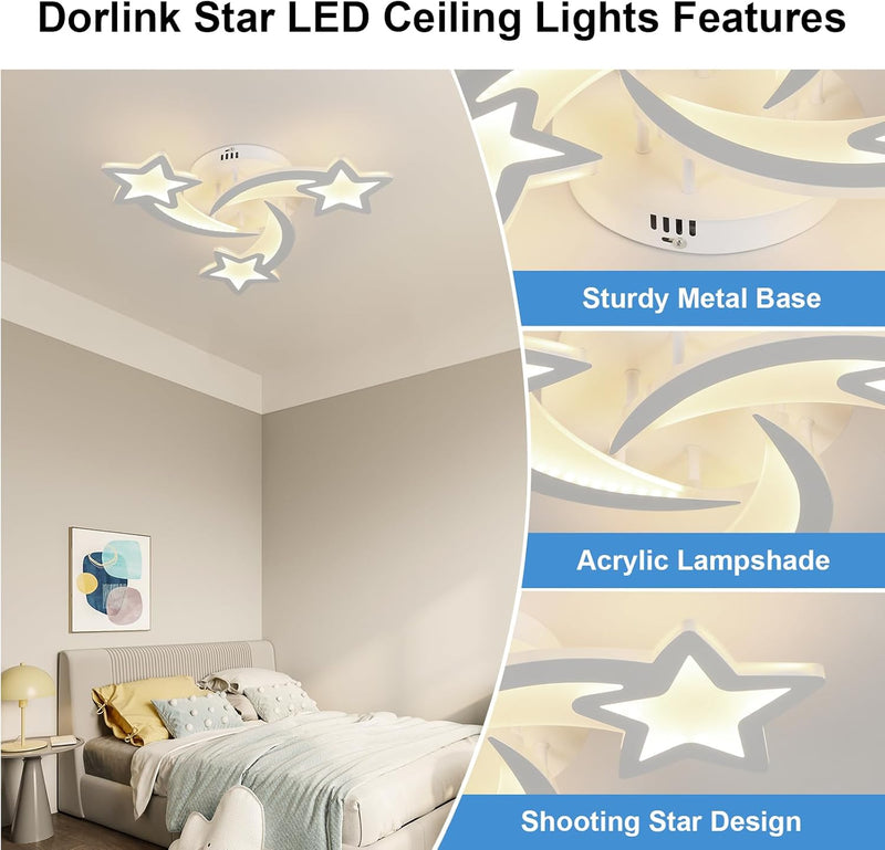LED Ceiling Light 60W 5400lm Modern Design Lighting