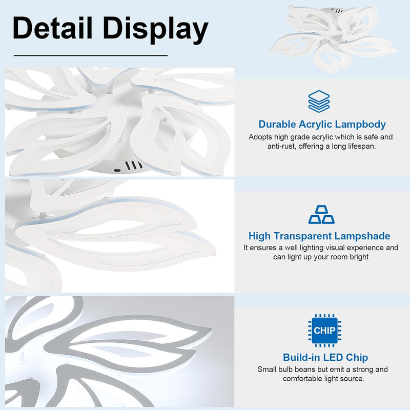LED Ceiling Light 60W 5400lm Modern Design Lighting