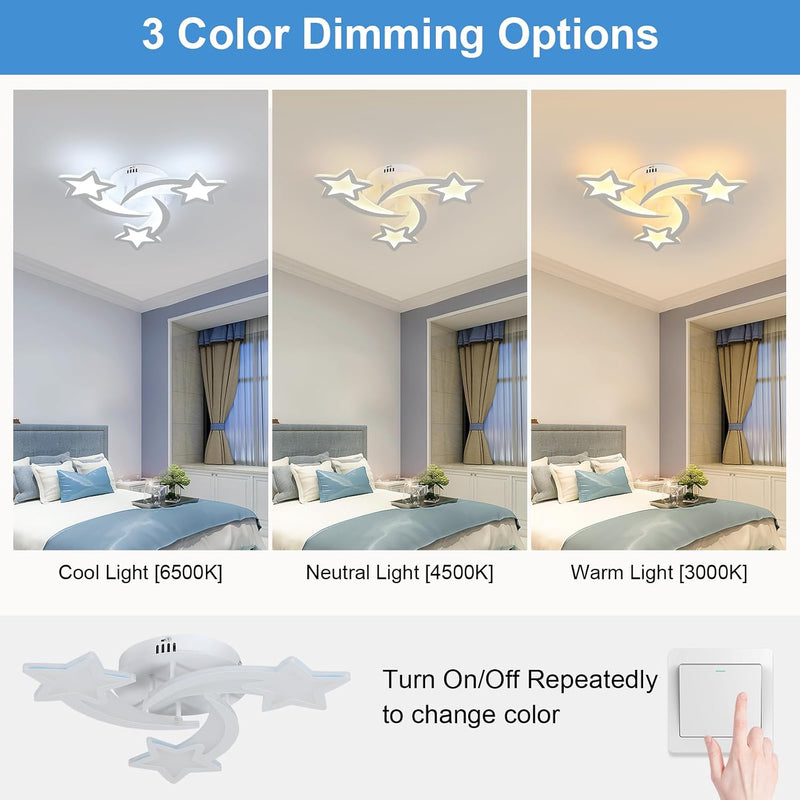 LED Ceiling Light 60W 5400lm Modern Design Lighting